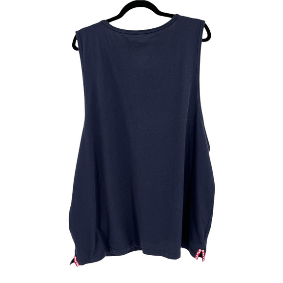 Fila Mens Navy Blue Super Soft Touch Sleep Tank - Picture 5 of 13